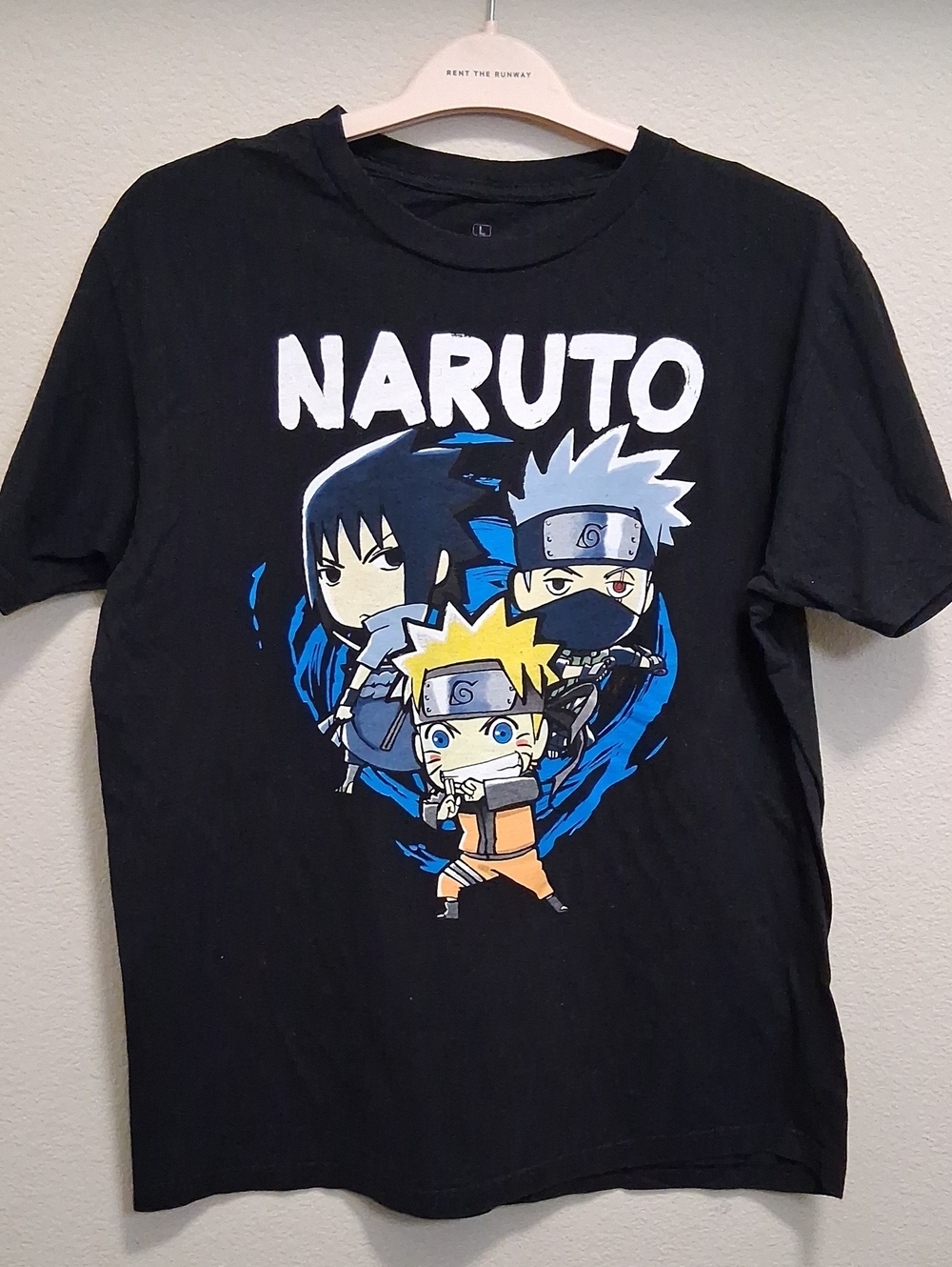 Ripple Junction Black Naruto Shippuden Logo Tee